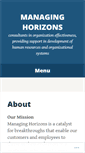 Mobile Screenshot of managinghorizons.com